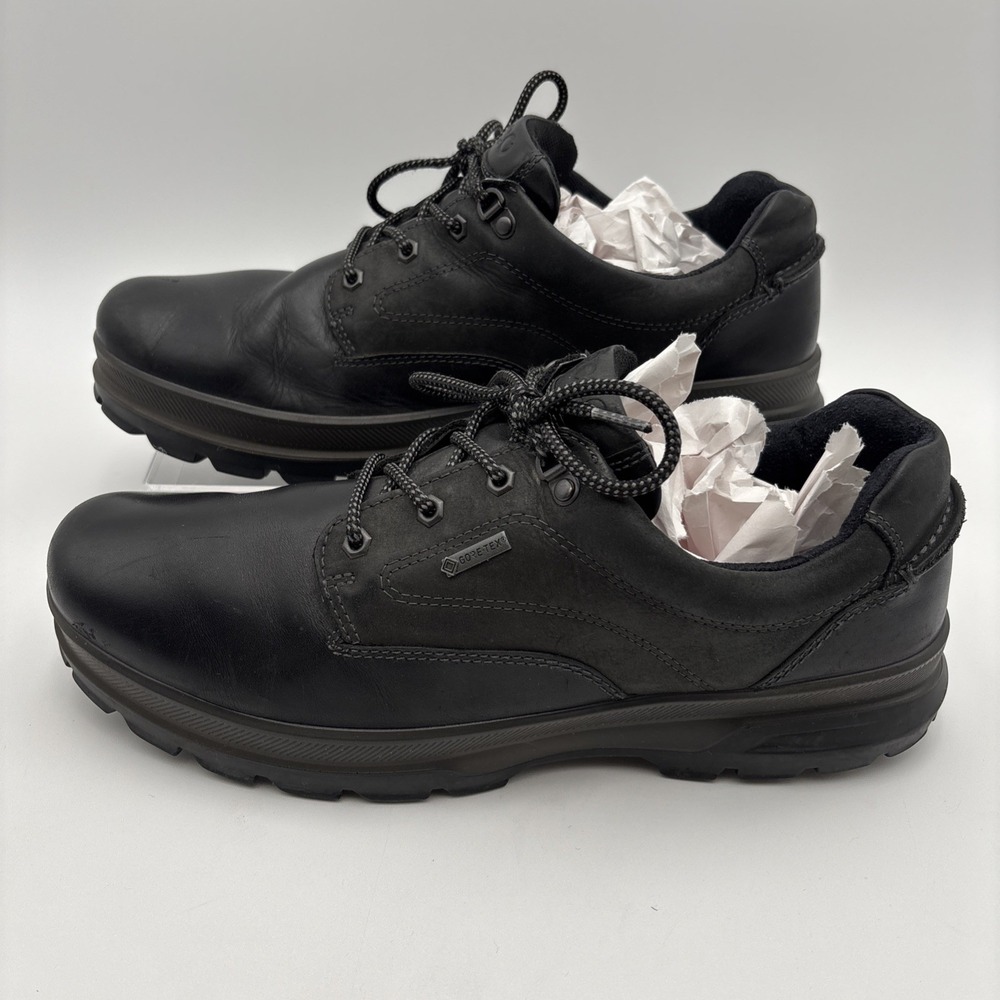 Ecco Track GTX  Low Black Gore-Tex Leather Men Shoes Size 47 EU 13 US Golf